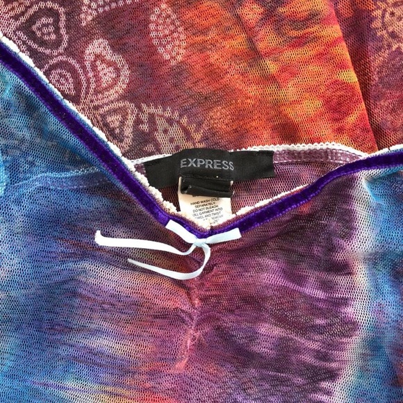 Y2k vintage Express mesh cami top - Picture 2 of 4